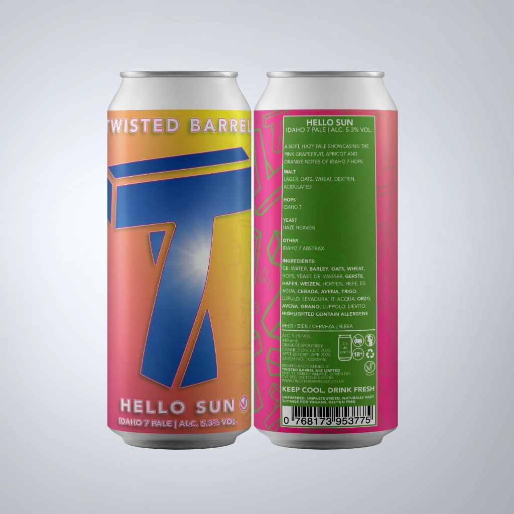 Hello Sun - 5.3% Idaho 7 Pale (GLUTEN FREE)